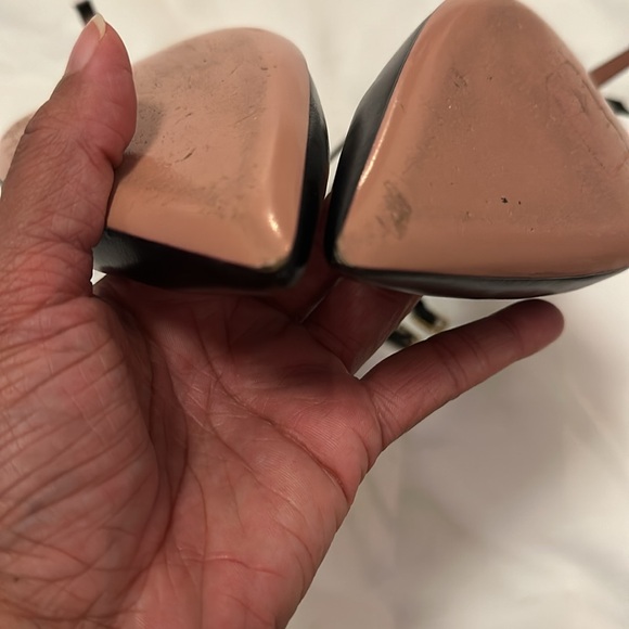 Aquazurra Black Double Strap Pumps Size 37.5 - Picture 10 of 10